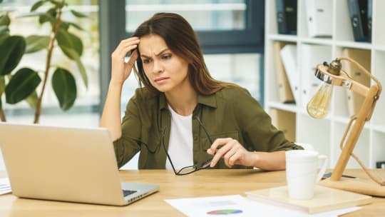 woman working