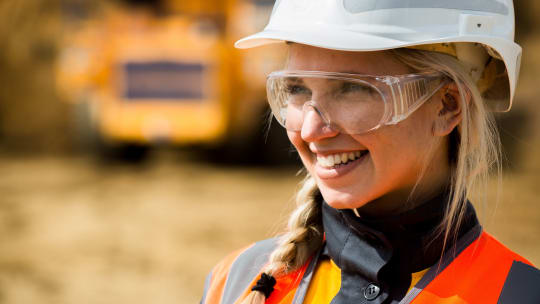 Woman in mining