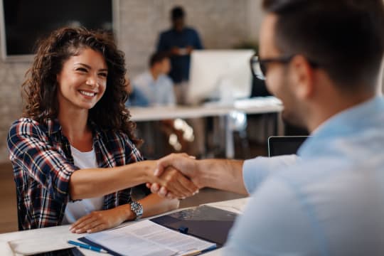 Woman at Job Interview