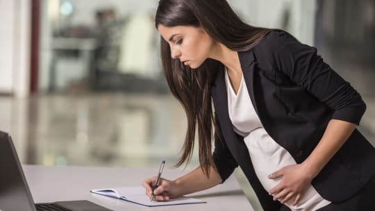 pregnant woman preparing for baby