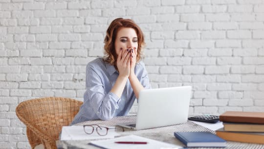 Stressed Woman at Home