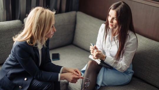 Women at Work Talking