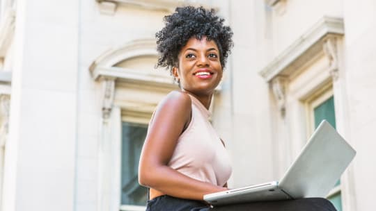 Woman on laptop