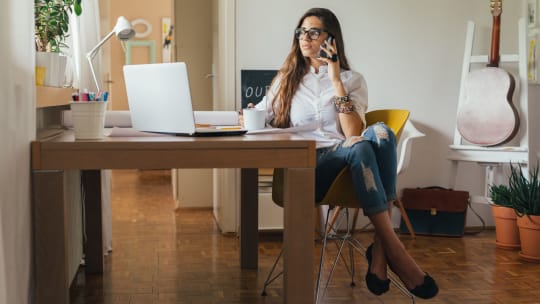 Woman working
