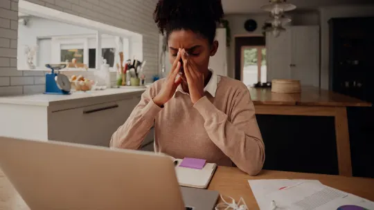 Tired Woman at Work
