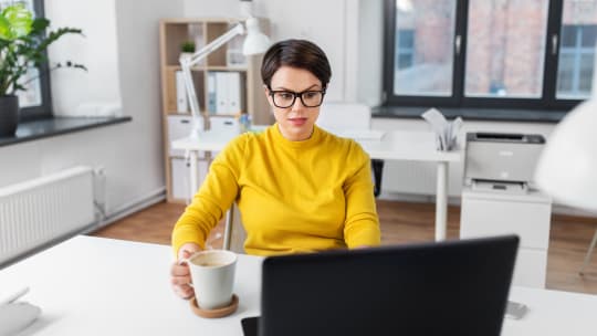 Woman Stressed at Work