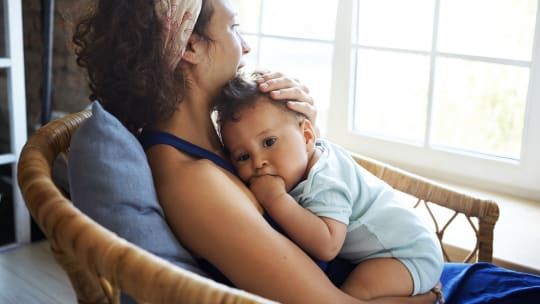 Woman and son