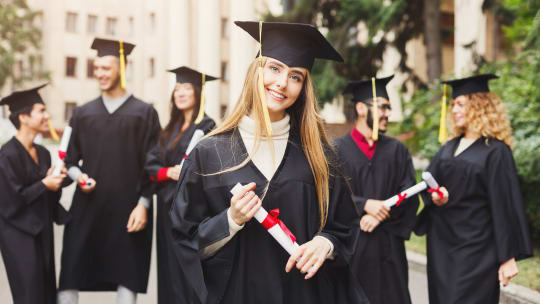 Woman Graduating