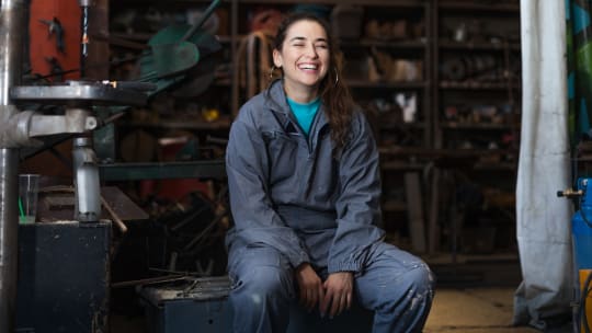 Smiling woman