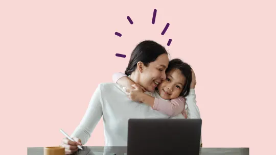 Crying baby on Mother's Day