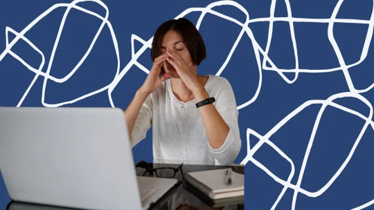 woman frustrated at work