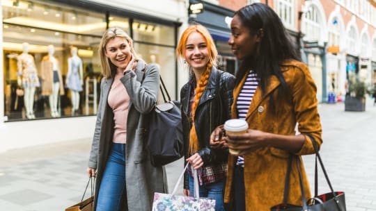 Women shopping