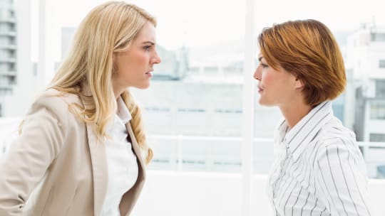 Coworkers arguing