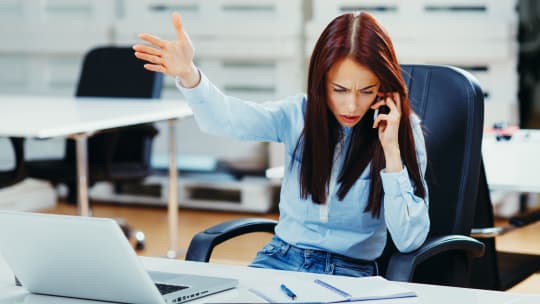 Frustrated woman