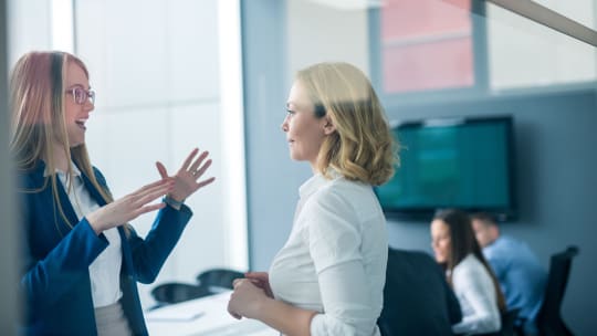 Women Talking at Work