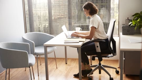 Woman at desk