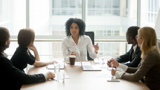executive in a meeting