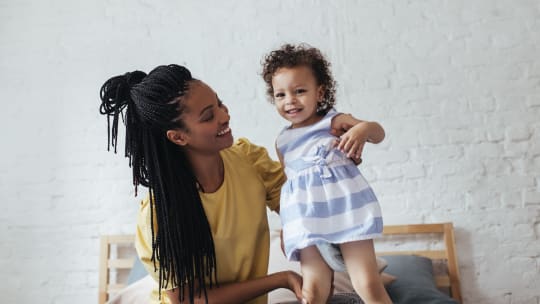 Mom with daughter