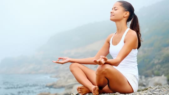 Woman doing yoga