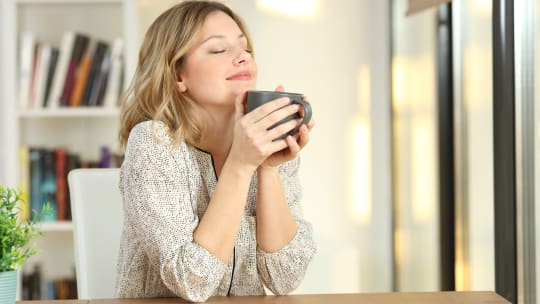 Woman Drinking Coffee