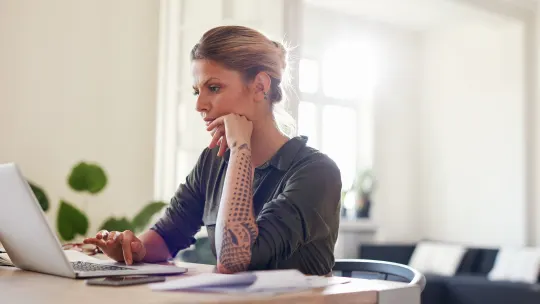 Woman working
