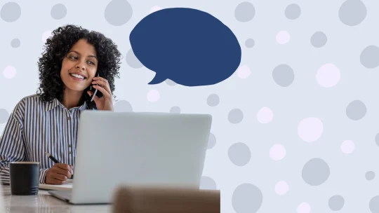 woman speaking on the phone