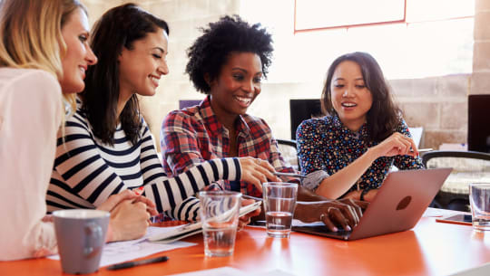 Women at table