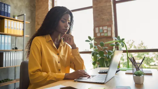 Woman at work