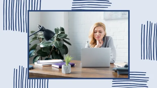 woman frustrated at work
