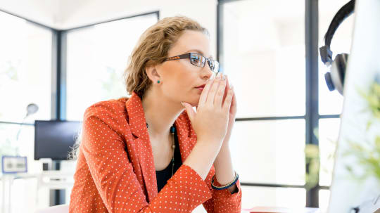 Woman at Work, Stressed