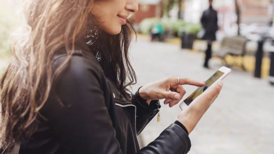 Woman on phone