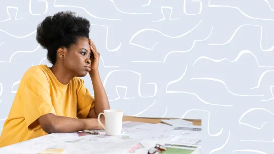 woman frustrated at work