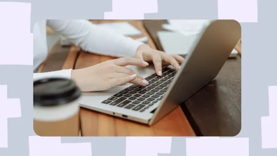 Woman reviewing her employer