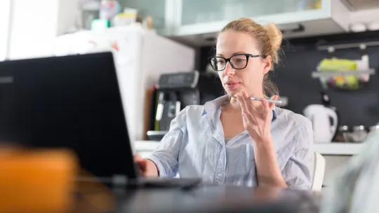 woman waiting for interview
