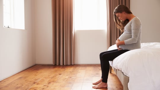 Depressed Pregnant Woman