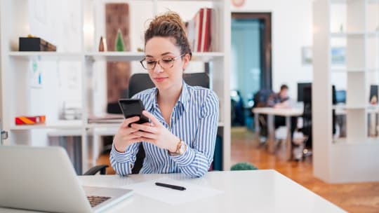 Woman Texting