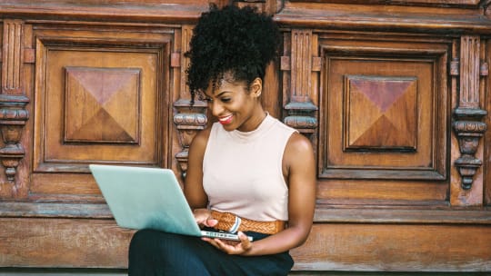 Woman on laptop