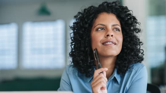 Woman thinking