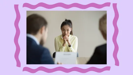 woman in interview