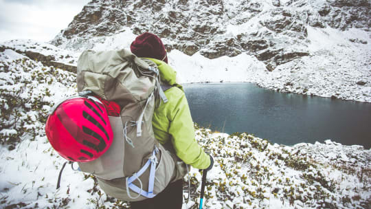 Woman hiking