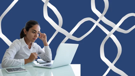 woman working on laptop