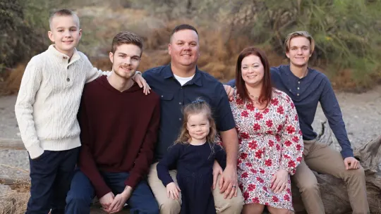 Anna Gerrish and family.