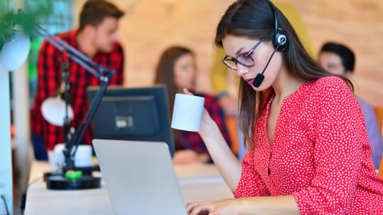 woman working in sales