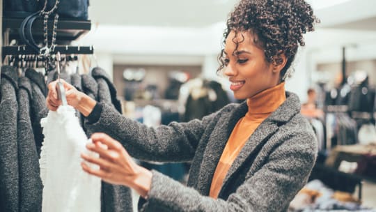 Woman shopping