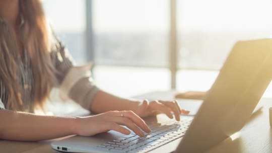 Woman on Computer