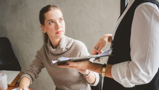 employee being asked to complete a project