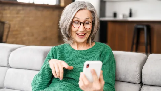 interviewer on phone