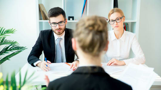 Woman in Interview