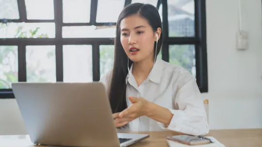 woman in job interview 