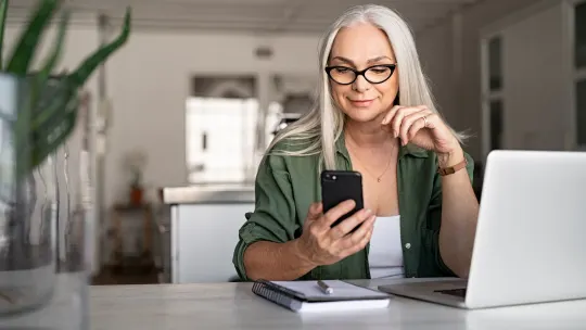 Woman applying to jobs